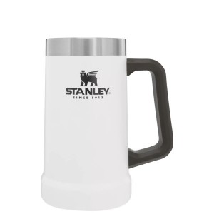 Stanley Adventure Big Grip Beer Stein 24 OZ Barware White / Silver / Black | USA-TRG501496