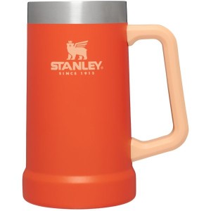 Stanley Adventure Big Grip Beer Stein 24 OZ Barware Orange / Coral | USA-WLP083172