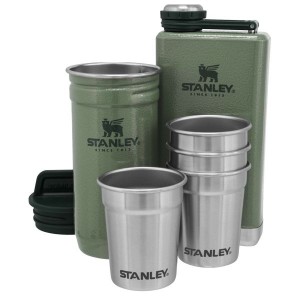 Stanley Adventure Pre-Party Shot Glass + Flask Set Barware Green | USA-ZVP578490