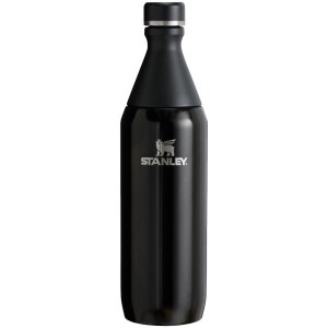 Stanley All Day Slim 20 OZ Water Bottles Black | USA-OGZ402637