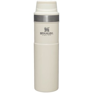 Stanley Classic Trigger-Action Travel 20 OZ Mugs Cream | USA-AHU842651