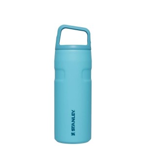 Stanley IceFlow™ With Cap And Carry+ Lid 16 OZ Water Bottles Blue | USA-KQE328194