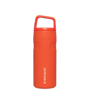 Stanley IceFlow™ With Cap And Carry+ Lid 16 OZ Water Bottles Orange | USA-USQ513087