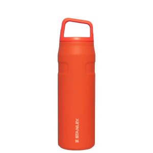 Stanley IceFlow™ With Cap And Carry+ Lid 24 OZ Water Bottles Orange | USA-XLM528196