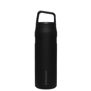 Stanley IceFlow™ With Cap And Carry+ Lid 24 OZ Water Bottles Black | USA-QMY103942