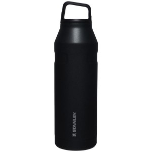 Stanley IceFlow™ With Cap And Carry+ Lid 50 OZ Water Bottles Black | USA-HNG258130