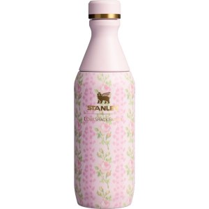 Stanley Loveshackfancy All Day Slim Bottle 20 OZ Pink / Green / Gold | USA-CLK592710