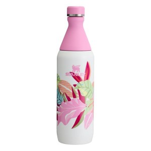 Stanley The Mother’s Day All Day Slim 20 OZ Water Bottles White / Flower / Pink | USA-WZV615924