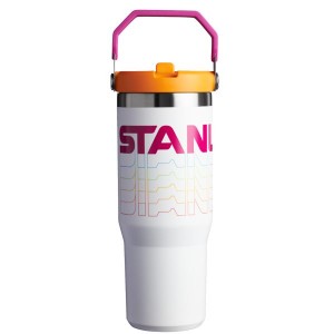 Stanley The Reverb IceFlow™ Flip Straw 30 OZ Tumbler White / Multicolor | USA-GRZ048957