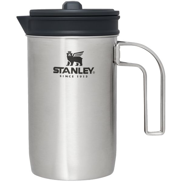 Stanley Adventure All-In-One Boil + Brew French Press 32 OZ Mugs Silver / Black | USA-TPG409532