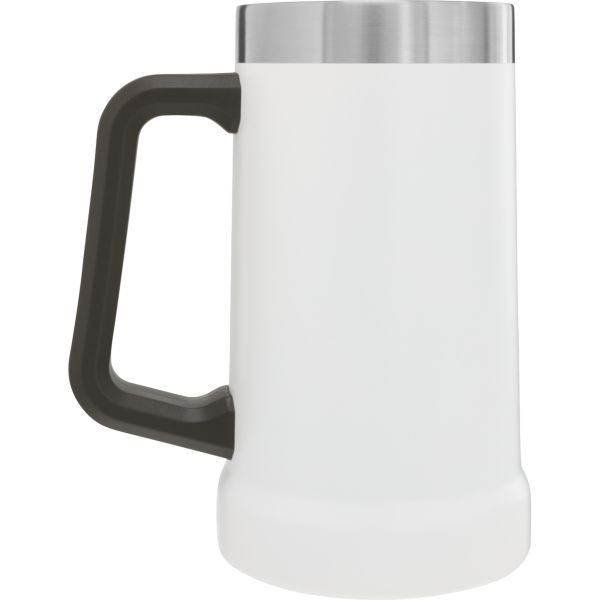 Stanley Adventure Big Grip Beer Stein 24 OZ Barware White / Silver / Black | USA-TRG501496