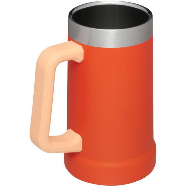 Stanley Adventure Big Grip Beer Stein 24 OZ Barware Orange / Coral | USA-WLP083172