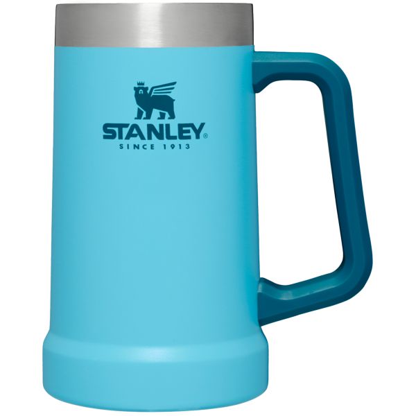 Stanley Adventure Big Grip Beer Stein 24 OZ Barware Blue / Navy | USA-ROX083421