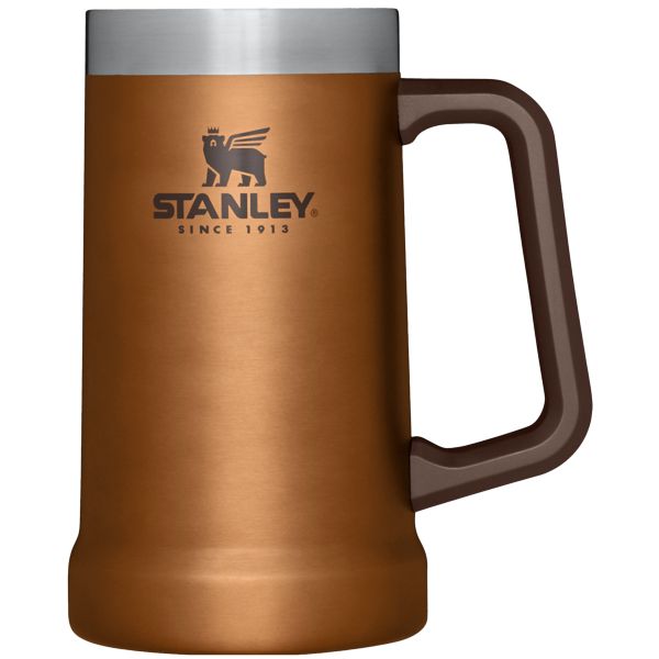 Stanley Adventure Big Grip Beer Stein 24 OZ Barware Gold / Brown | USA-FZY894635