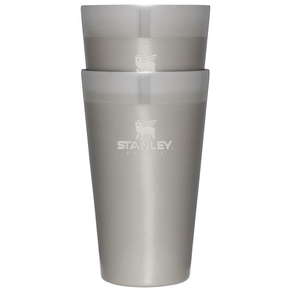 Stanley Adventure Stacking Beer Pint 16 OZ 2-Pack Barware Grey | USA-ALR970384