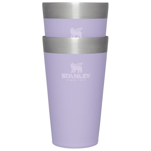 Stanley Adventure Stacking Beer Pint 16 OZ 2-Pack Barware Lavender | USA-VBN341690