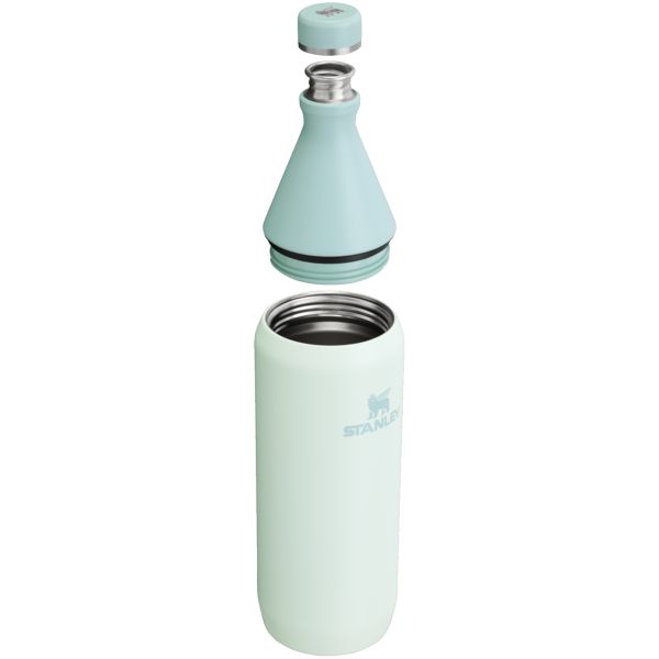 Stanley All Day Slim 34 OZ Water Bottles Beige / Blue | USA-GZI876540