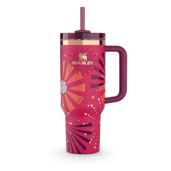 Stanley Barbie 80s Dynamite Quencher Tumbler 40 OZ Red / Multicolor | USA-WQC398402