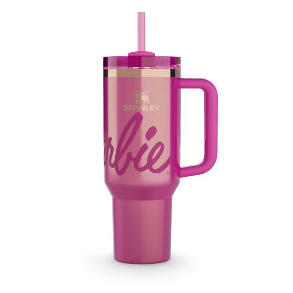 Stanley Barbie Icon Quencher Tumbler 30 OZ Pink / Gold | USA-CYA748610