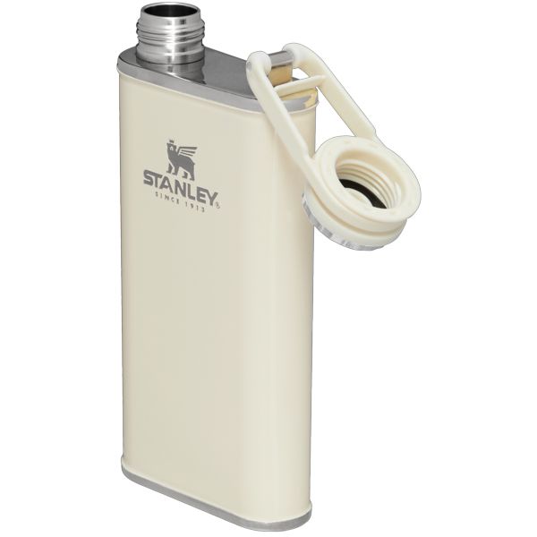 Stanley Classic Easy Fill Wide Mouth Flask 8 OZ Barware Cream | USA-POZ840752