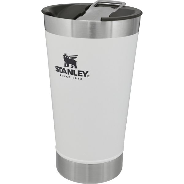 Stanley Classic Stay Chill Beer Pint 16 OZ Barware White / Silver | USA-XYA423605