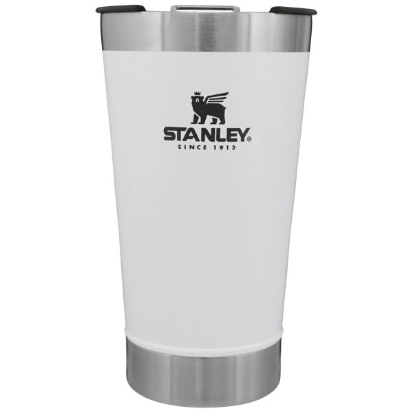 Stanley Classic Stay Chill Beer Pint 16 OZ Barware White / Silver | USA-XYA423605