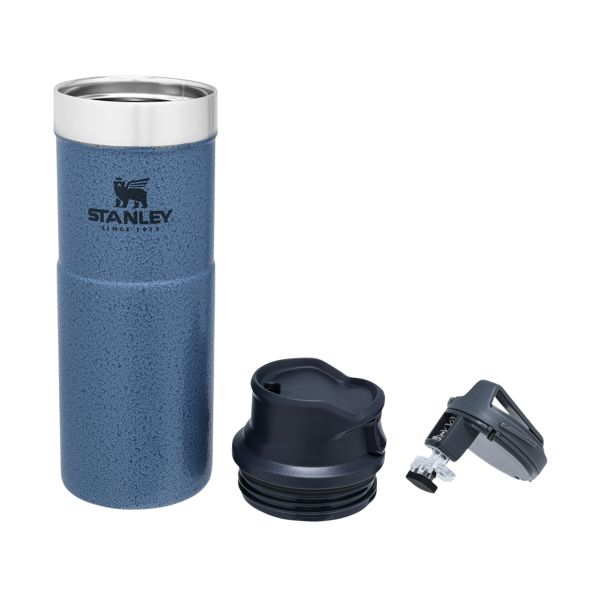 Stanley Classic Trigger-Action Travel 16 OZ Mugs Blue / Silver | USA-QZE195047