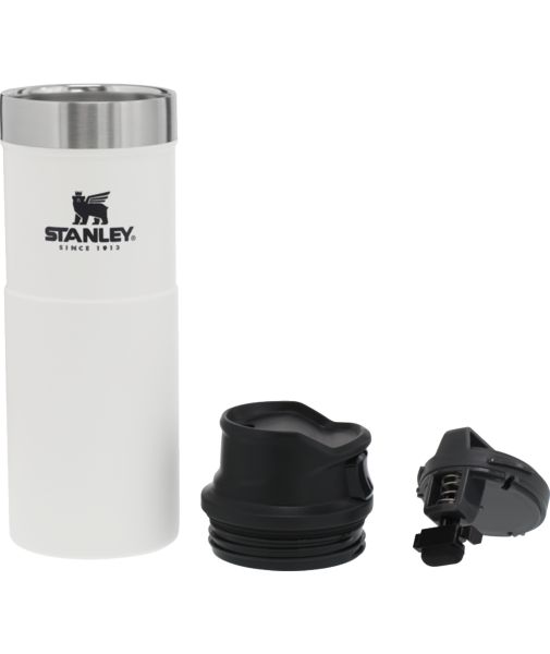 Stanley Classic Trigger-Action Travel 16 OZ Mugs White / Silver | USA-YBM073561