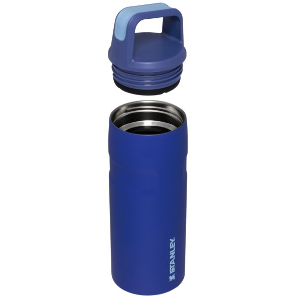 Stanley IceFlow™ With Cap And Carry+ Lid 16 OZ Water Bottles Blue | USA-ZET120965