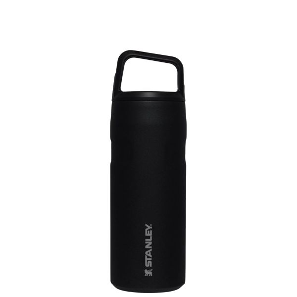 Stanley IceFlow™ With Cap And Carry+ Lid 16 OZ Water Bottles Black | USA-KAW984067