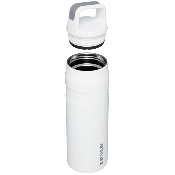 Stanley IceFlow™ With Cap And Carry+ Lid 24 OZ Water Bottles White | USA-WTD071236