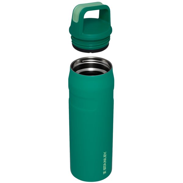 Stanley IceFlow™ With Cap And Carry+ Lid 24 OZ Water Bottles Deep Green | USA-CAI946350