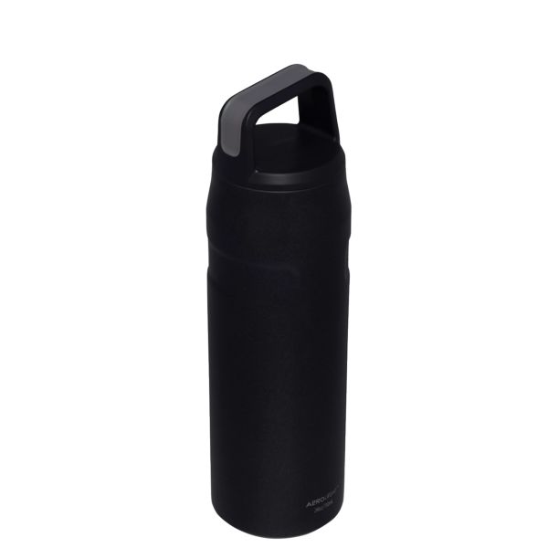 Stanley IceFlow™ With Cap And Carry+ Lid 24 OZ Water Bottles Black | USA-QMY103942