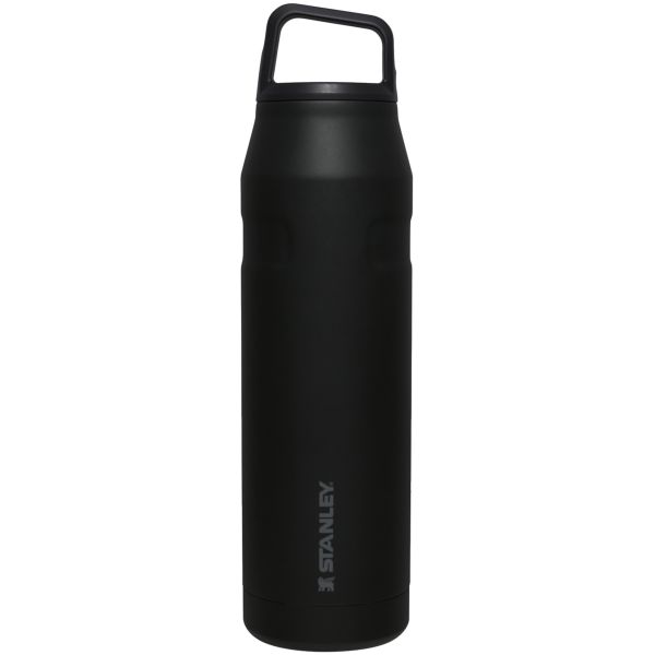 Stanley IceFlow™ With Cap And Carry+ Lid 36 OZ Water Bottles Black | USA-VAW317246