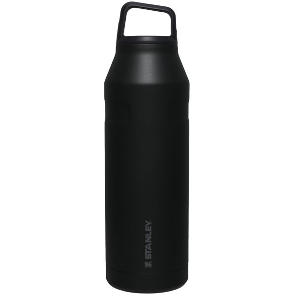 Stanley IceFlow™ With Cap And Carry+ Lid 50 OZ Water Bottles Black | USA-HNP631798