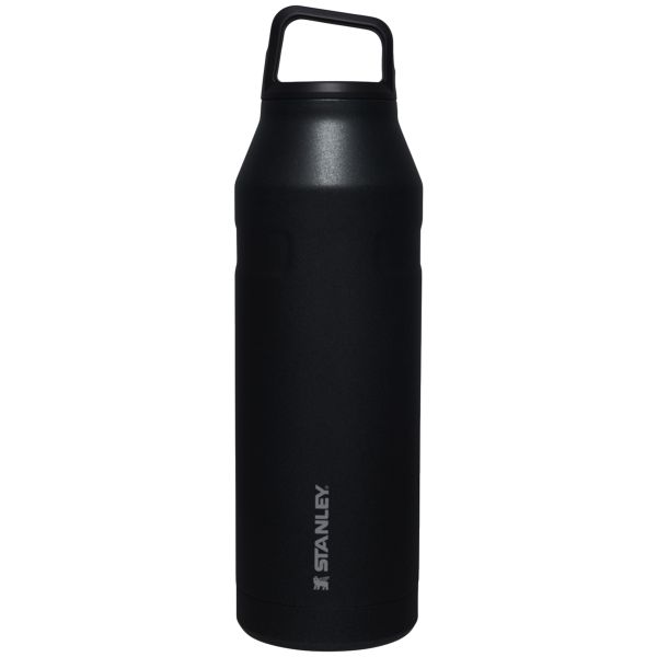 Stanley IceFlow™ With Cap And Carry+ Lid 50 OZ Water Bottles Black | USA-HNG258130