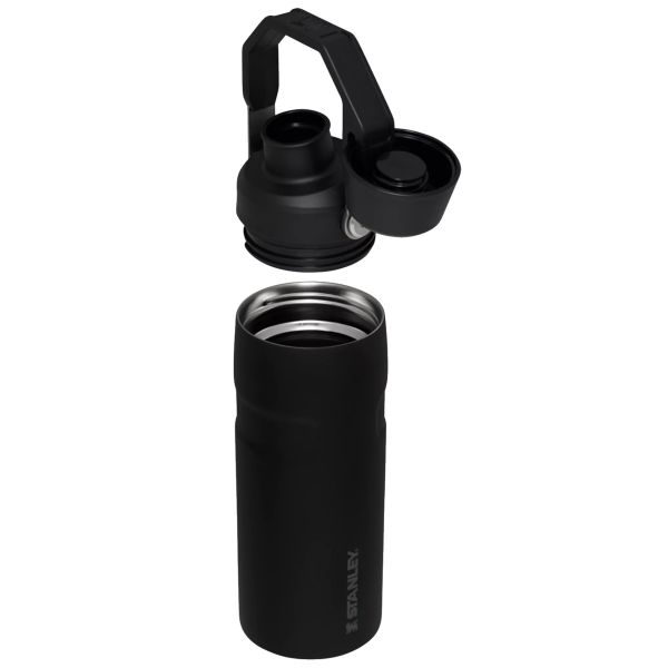 Stanley IceFlow™ With Fast Flow Lid 16 OZ Water Bottles Black | USA-CDN607948