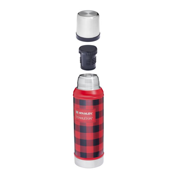 Stanley Pendleton Classic 1.0 QT Vacuum Bottles Red / Black / Silver | USA-FZA740169