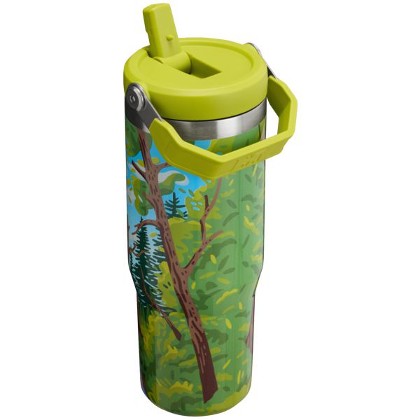 Stanley The Always With Honor IceFlow™ Flip Straw 30 OZ Tumbler Yellow / Green / Blue | USA-OXT783456