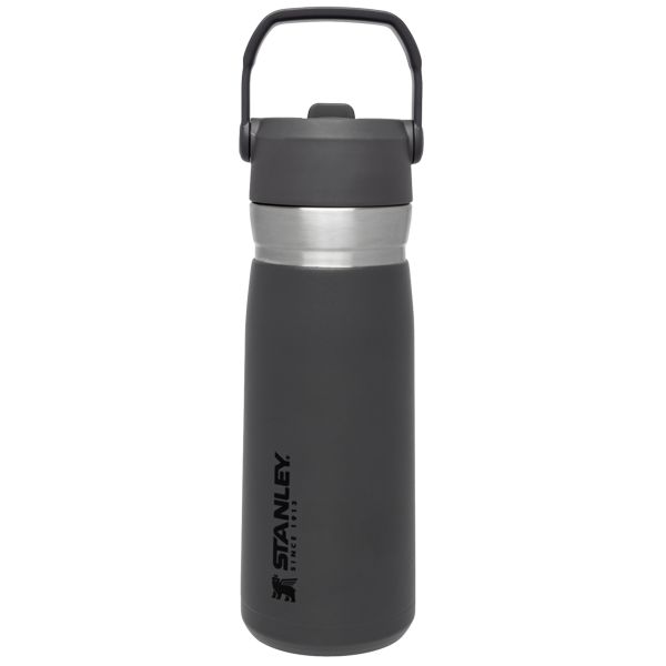 Stanley The Go Flip Straw 22 OZ Water Bottles Deep Grey | USA-PGD182439