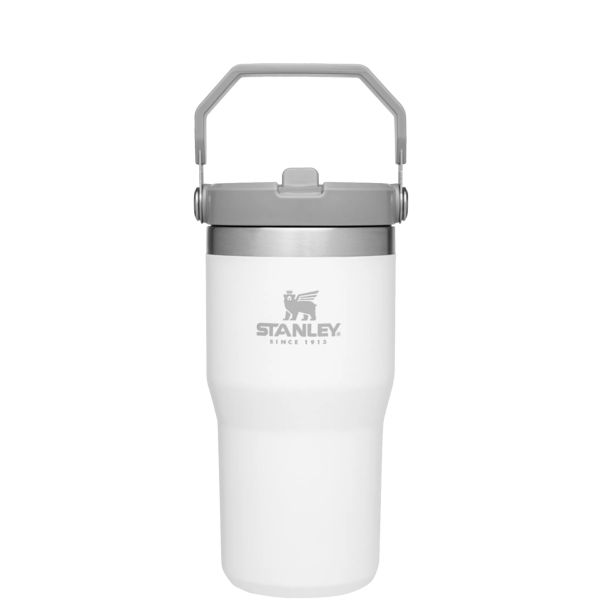 Stanley The IceFlow™ Flip Straw 20 OZ Tumbler White / Silver | USA-KAQ748209