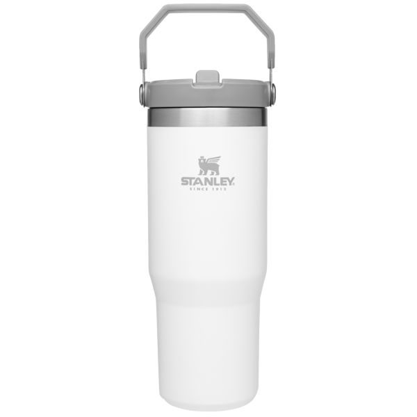 Stanley The IceFlow™ Flip Straw 30 OZ Tumbler White / Silver | USA-AUO248763