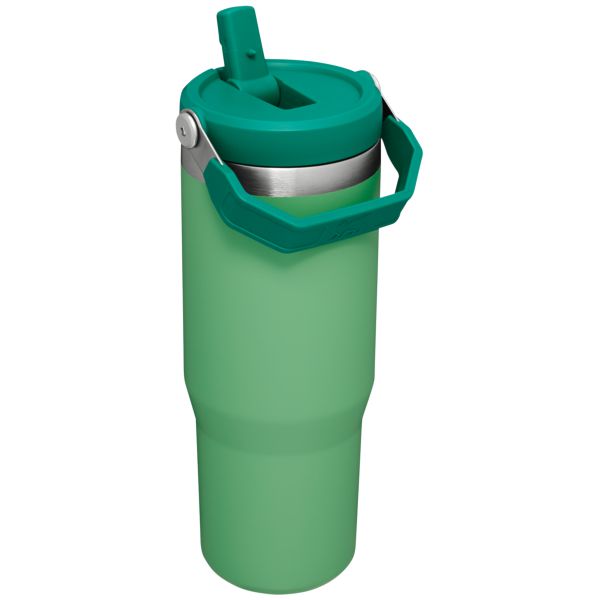 Stanley The IceFlow™ Flip Straw 30 OZ Tumbler Green | USA-ERF408721