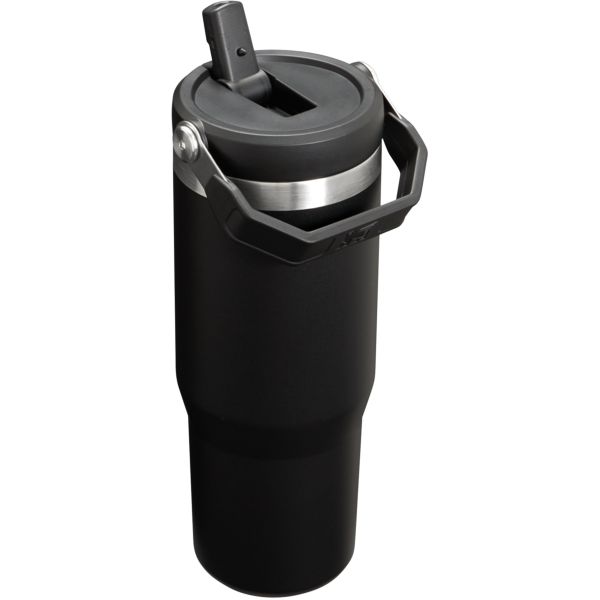 Stanley The IceFlow™ Flip Straw 30 OZ Tumbler Black | USA-BNA631785