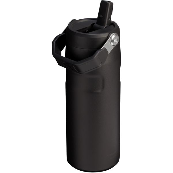 Stanley The IceFlow™ With Flip Straw Lid 16 OZ Water Bottles Black | USA-OLH794035