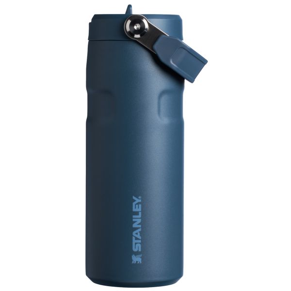 Stanley The IceFlow™ With Flip Straw Lid 16 OZ Water Bottles Navy | USA-QDG025761