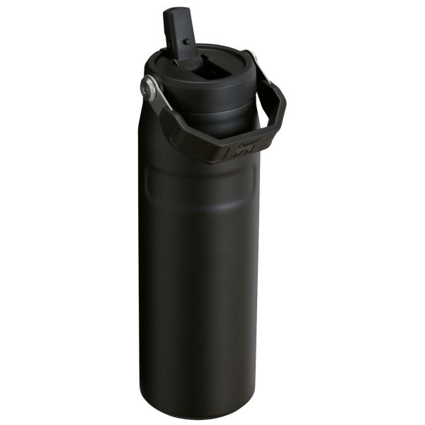 Stanley The IceFlow™ With Flip Straw Lid 24 OZ Water Bottles Black | USA-LCZ013462