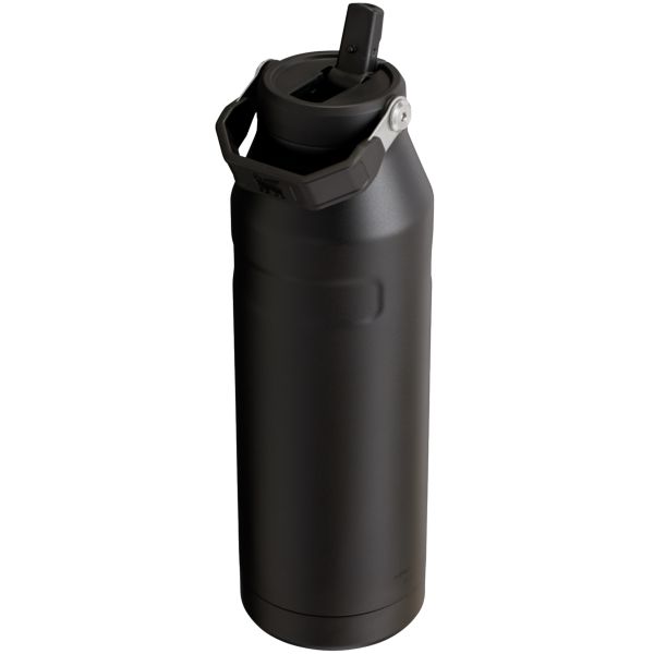 Stanley The IceFlow™ With Flip Straw Lid 50 OZ Water Bottles Black | USA-WRD031624