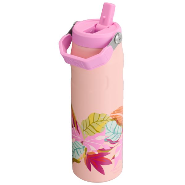 Stanley The Mother’s Day IceFlow™ with Flip Straw Lid 24 OZ Water Bottles Coral / Flower | USA-BFP107685