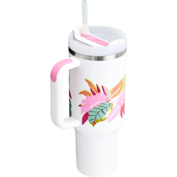 Stanley The Mother’s Day Quencher H2.0 FlowState™ Tumbler 40 OZ White / Flower | USA-XCS301285